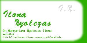 ilona nyolczas business card